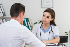 Read more about the article Why Eye Contact Matters in Healthcare and How AllayAI Helps Providers Regain It